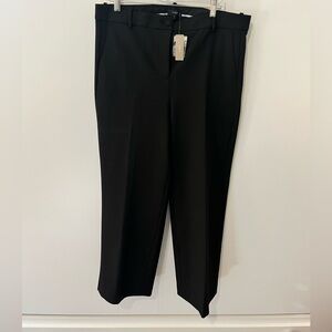 J. Crew black stretch wide leg trousers NWT